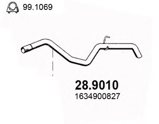 Silenciador posterior 289010 Asso