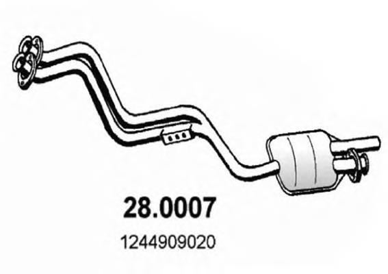 Tubo de escape delantero 280007 Asso