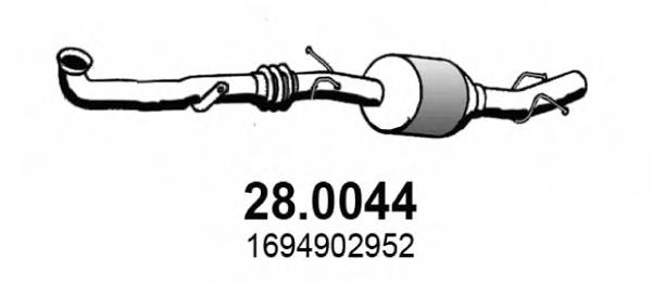 Catalizador Mercedes A1694900650 precio, desde 328,20 EUR