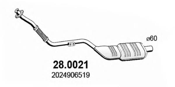 Comprar A2024906519 Mercedes Catalizador