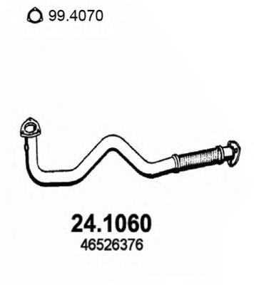 46526376 Fiat/Alfa/Lancia tubo de admisión del silenciador de escape delantero