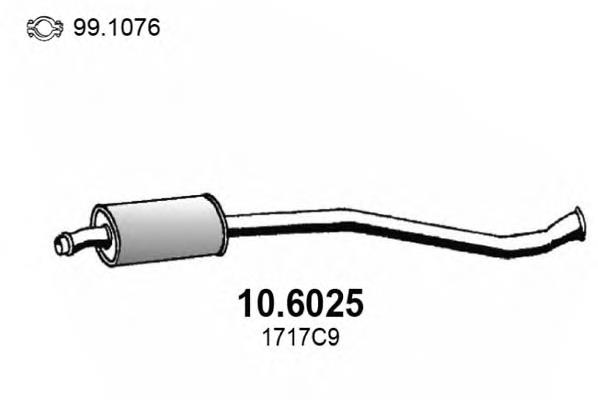 Silenciador del medio Citroen ZX (N2)