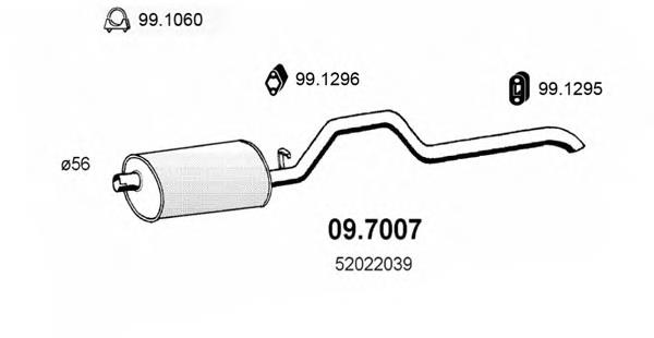 Silencioso trasero Jeep Grand Cherokee LAREDO 