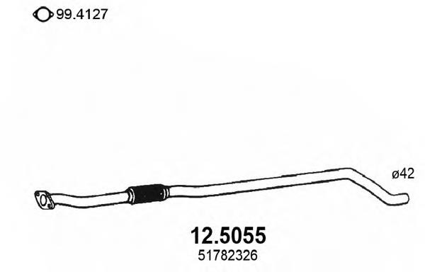 51782326 Fiat/Alfa/Lancia silenciador del medio