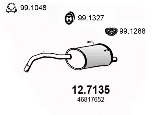 12.7135 Asso silenciador posterior