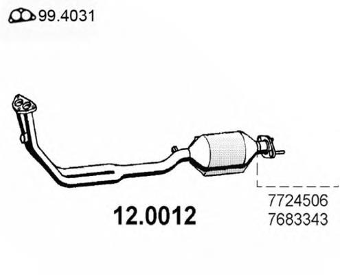 Catalizador Fiat Uno hatchback (146A) (1983 - 1996) precio, desde 228,16 EUR