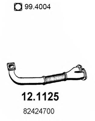 82424700 Fiat/Alfa/Lancia tubo de admisión del silenciador de escape delantero