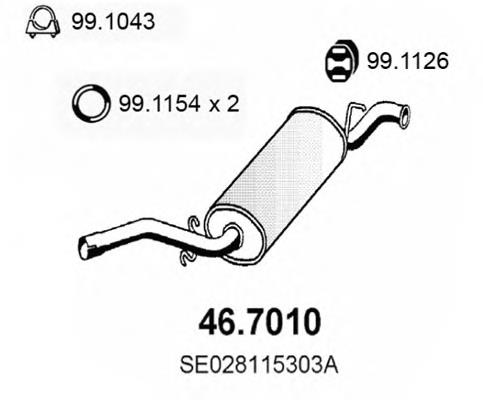 46.7010 Asso silenciador posterior