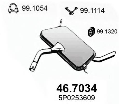 Comprar 2378 Polmostrow Silenciador trasero