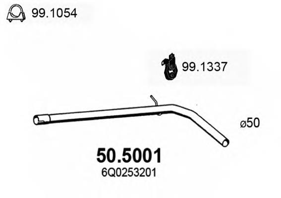 Silenciador del medio 505001 Asso