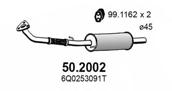 Silenciador posterior 502002 Asso