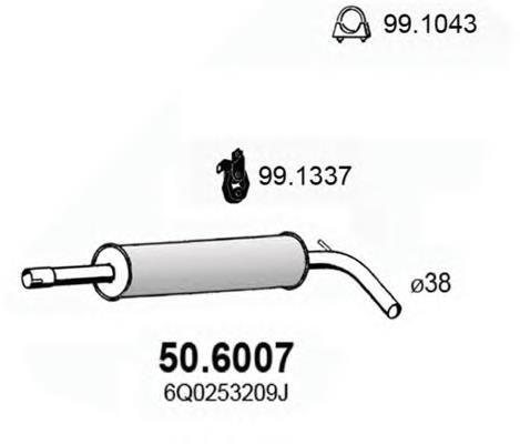 50.6007 Asso silenciador del medio