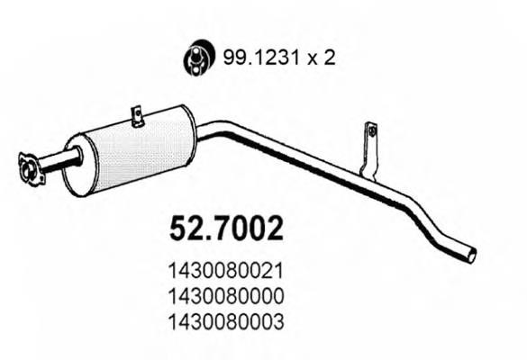 Comprar 279017 Bosal Silenciador trasero