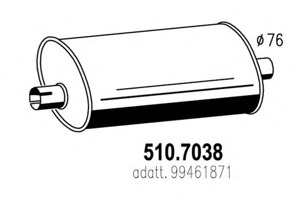 Silenciador central y trasero Dinex 28421 precio, desde 204,96 EUR