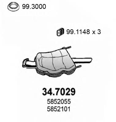 Silenciador trasero Opel 90573469 precio, desde 95,41 EUR
