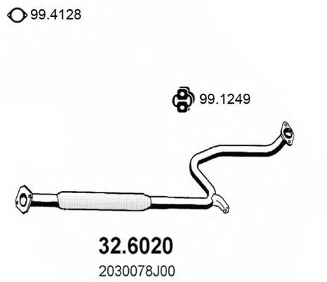 32.6020 Asso silenciador posterior