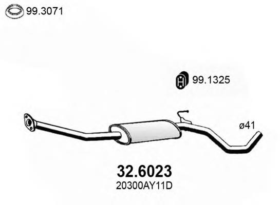 15231 Polmostrow silenciador del medio