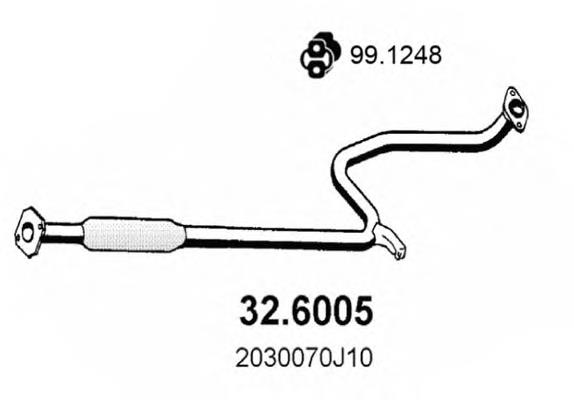 Silenciador del medio Nissan Primera (P10)