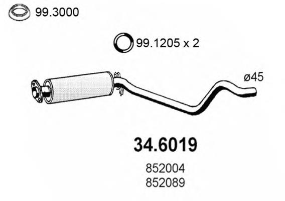 17.193 Polmostrow silenciador delantero