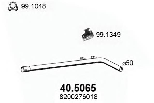 Silenciador del medio 405065 Asso