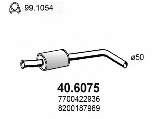 406075 Asso silenciador del medio