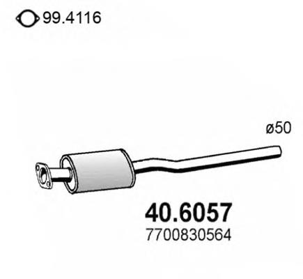 40.6057 Asso silenciador del medio