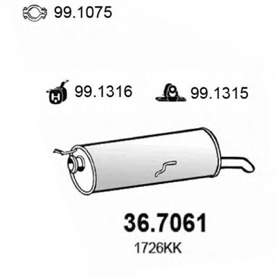 36.7061 Asso silenciador posterior
