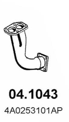 4A0253101AP VAG Tubo de escape delantero