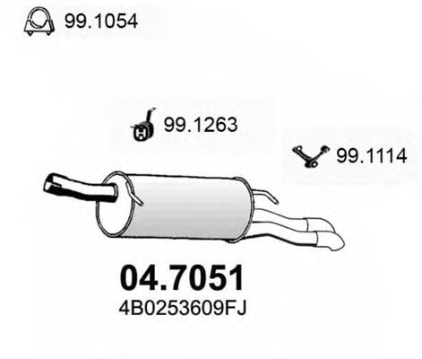 Silenciador trasero VAG 4B0253609FJ precio, desde 82,76 EUR