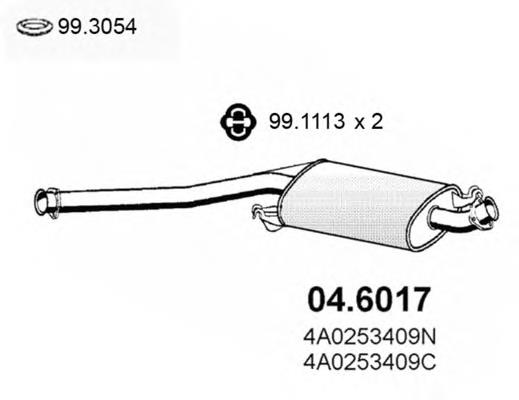 01220 Edex silenciador del medio