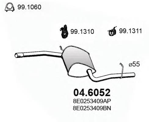 0019G22 Polmostrow silenciador del medio