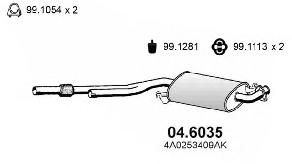 192 Polmostrow silenciador del medio