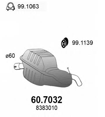 Silenciador trasero Volvo 8683010 precio, desde 146,36 EUR