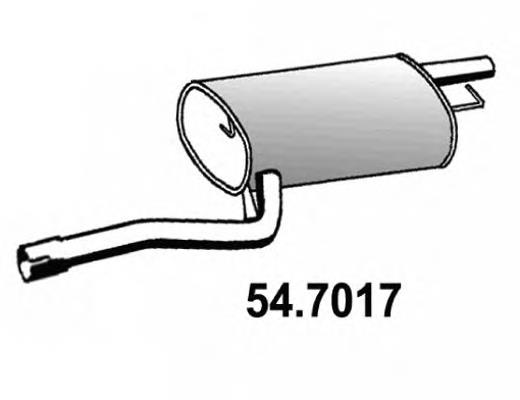 Silenciador posterior 547017 Asso