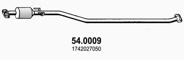 Silenciador del medio 540009 Asso