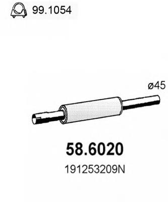 Pinza de freno delantera derecha 586020 Asso