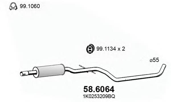 FP 6205 G22 Polmostrow silenciador delantero