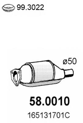 Convertidor Catalitico 580010 Asso