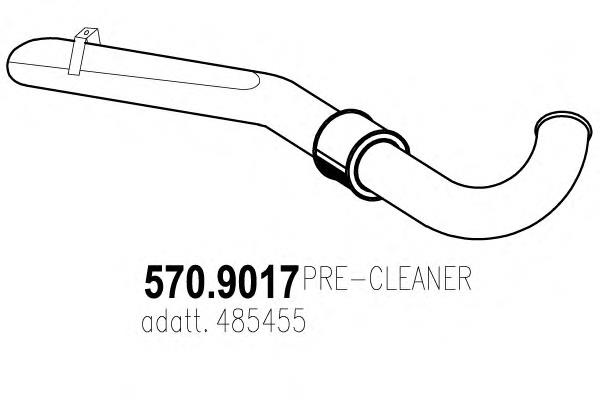 68758 Dinex Silenciador trasero