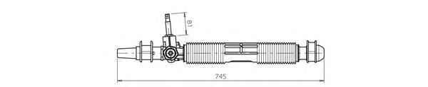OP4036 General Ricambi Cremallera caja de direccion