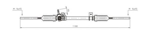 RE4044 General Ricambi cremallera de dirección