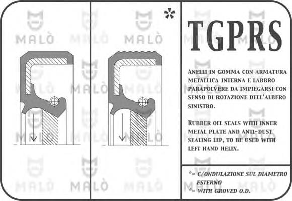 013006140805A Dello/Automega anillo retén, cigüeñal