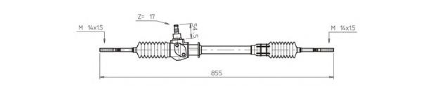 7750258 Fiat/Alfa/Lancia cremallera de dirección