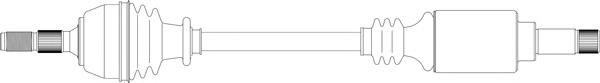 CI3123 General Ricambi árbol de transmisión delantero izquierdo