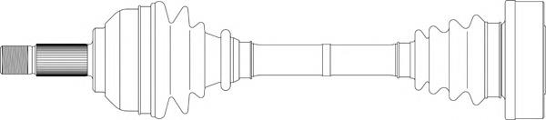 7029789 Fiat/Alfa/Lancia árbol de transmisión delantero izquierdo