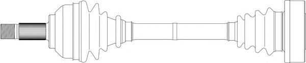 7029788 Fiat/Alfa/Lancia árbol de transmisión delantero derecho