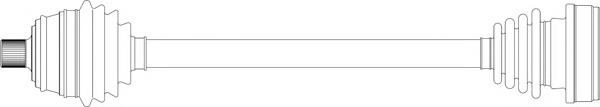 AU3088 General Ricambi árbol de transmisión delantero izquierdo
