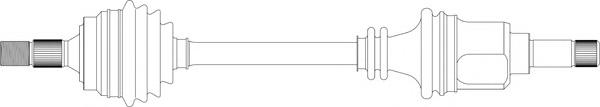 CI3015 General Ricambi árbol de transmisión delantero izquierdo