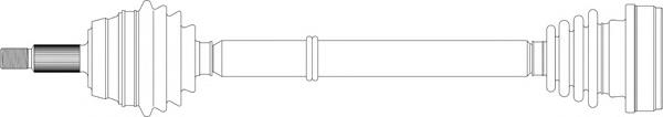 Árbol de transmisión delantero derecho para Audi 80 (81, 85, B2)