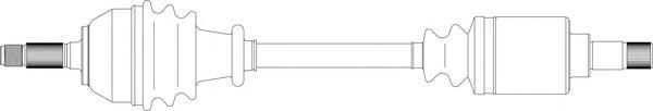210054 GSP árbol de transmisión delantero izquierdo